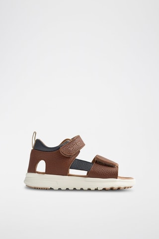 Sandalias de piel Maxie - Azul y marrón