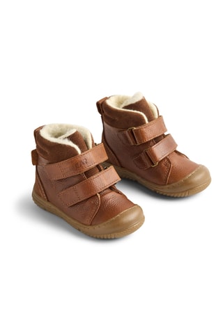 Botines forrados de piel - Marrón