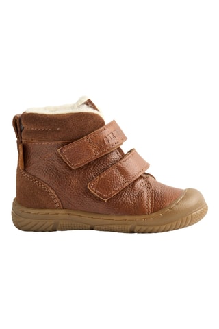 Botines forrados de piel - Marrón