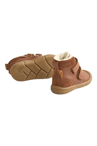 Botines forrados de piel - Marrón