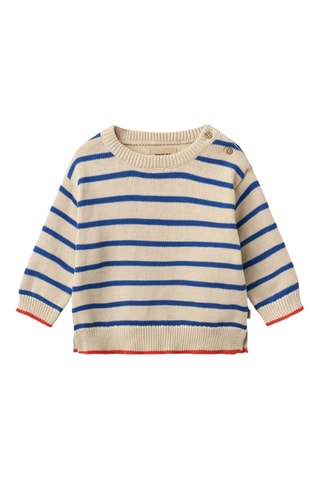 Jersey regular fit de algodón orgánico - Azul