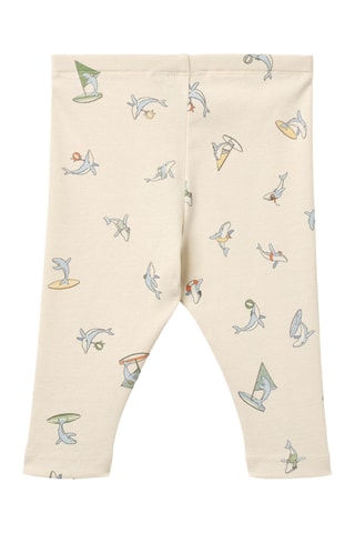 Pantalón de algodón orgánico - Beige