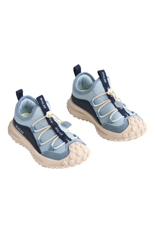 Zapatillas de piel - Azul