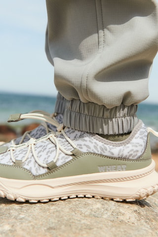 Zapatillas de piel - Verde