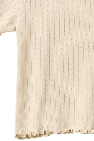 Camiseta regular fit de algodón orgánico - Beige