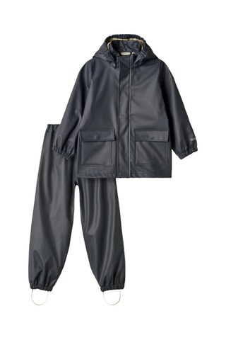 Impermeable y pantalón - Negro