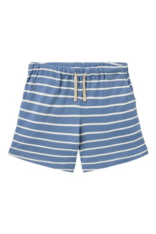 Short loose de algodón orgánico - Azul