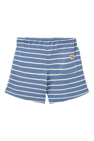 Short loose de algodón orgánico - Azul