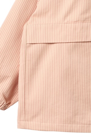 Cortavientos de algodón orgánico con capucha - Rosa