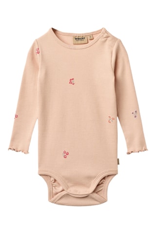 Body regular fit de algodón orgánico - Rosa