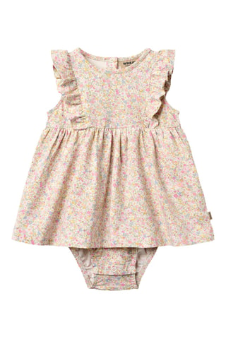 Vestido y body de algodón orgánico - Multicolor