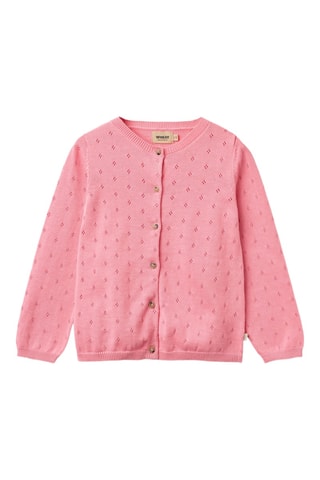 Cárdigan de algodón orgánico - Rosa
