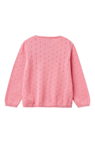 Cárdigan de algodón orgánico - Rosa