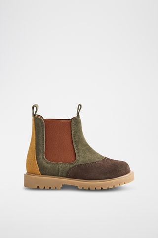 Botines Chelsea de piel vuelta - Marrón