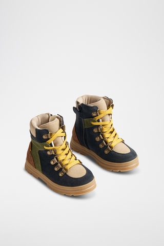 Botines de piel - Azul