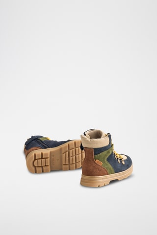 Botines de piel - Azul