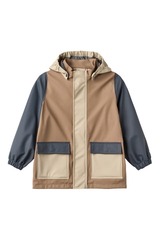 Impermeable con capucha - Beige