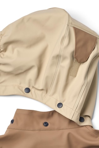 Impermeable con capucha - Beige