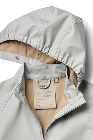 Impermeable con capucha - Gris