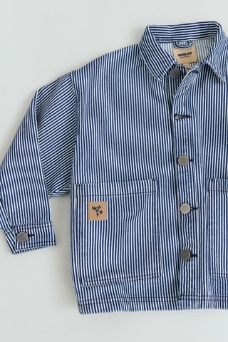 Sobrecamisa regular fit de algodón orgánico - Azul