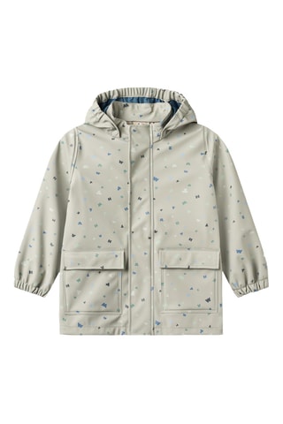 Impermeable con capucha - Gris claro