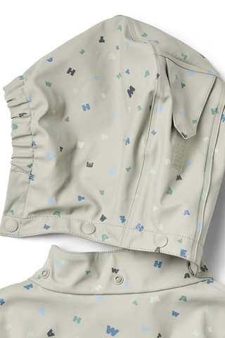 Impermeable con capucha - Gris claro