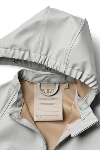 Impermeable con capucha - Gris