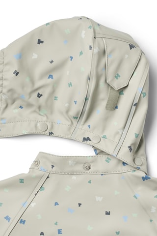 Impermeable con capucha - Gris claro