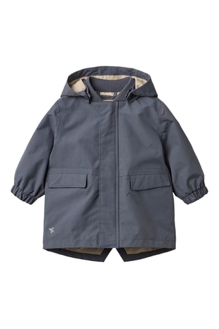 Impermeable con capucha - Azul marino