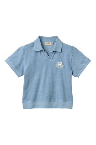 Polo de algodón orgánico - Azul