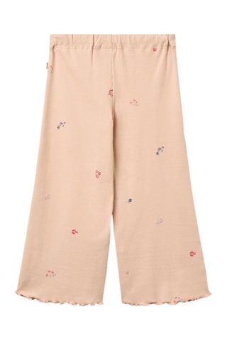 Pantalón wide leg de algodón orgánico - Rosa