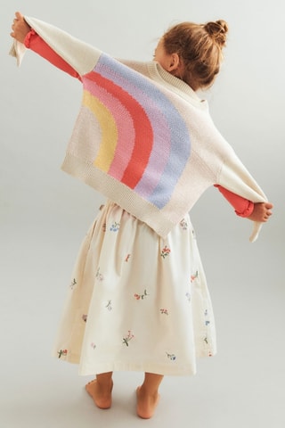 Jersey loose de algodón orgánico - Multicolor