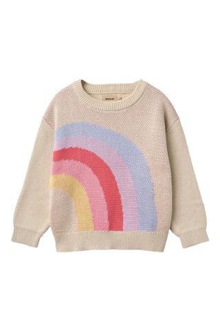 Jersey loose de algodón orgánico - Multicolor