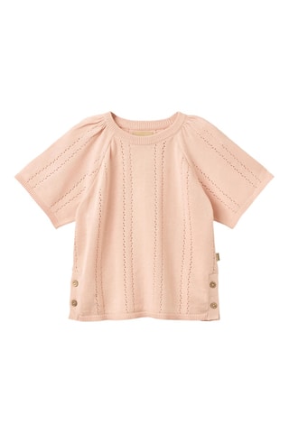 Top relaxed fit de algodón orgánico - Rosa