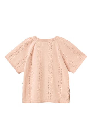 Top relaxed fit de algodón orgánico - Rosa