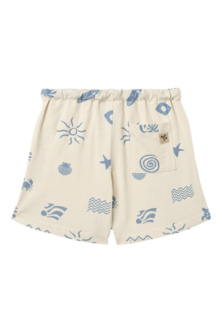 Short loose de algodón orgánico - Beige