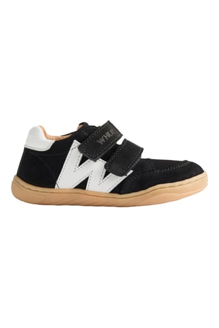Zapatillas de piel vuelta - Negro