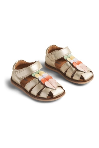 Sandalias con brillo - Dorado