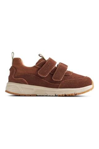 Zapatillas de piel vuelta - Marrón