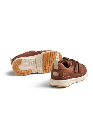 Zapatillas de piel vuelta - Marrón