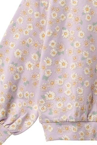 Sudadera loose de algodón orgánico - Violeta
