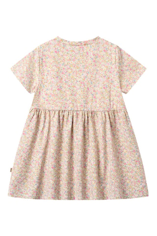 Vestido trapecio loose de algodón orgánico - Multicolor