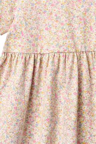 Vestido trapecio loose de algodón orgánico - Multicolor