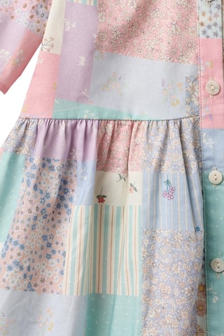 Vestido camisero de algodón orgánico - Multicolor