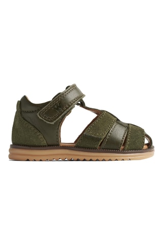 Sandalias de piel - Verde