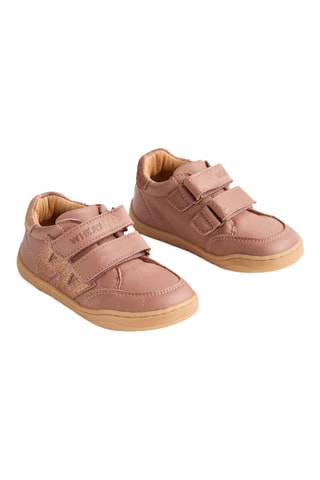 Zapatillas altas de piel vuelta - Rosa