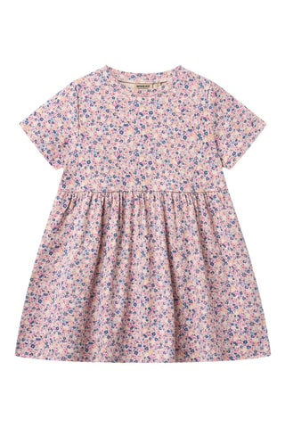 Vestido trapecio loose de algodón orgánico - Rosa