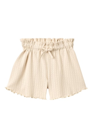 Short loose de algodón orgánico - Beige