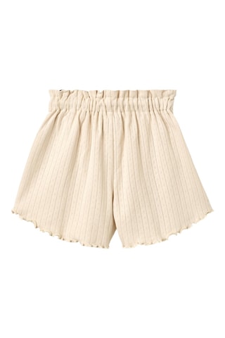 Short loose de algodón orgánico - Beige