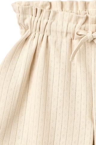 Short loose de algodón orgánico - Beige